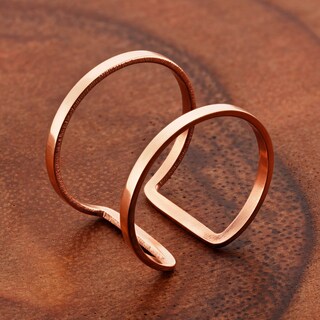 Foto 4 | Foto 4 | Anillo West Coast Jewelry Elya Para Mujer En Oro Rosa Y Acero Inoxidable - Venta Internacional.