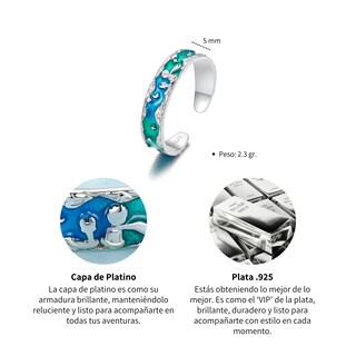 Foto 6 | Foto 6 | Anillo Chulada, El Principito De Plata .925 Con Chapa De Platino, Se Pude Mojar