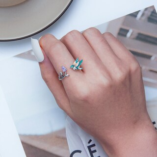 Foto 3 | Foto 3 | Anillo Chulada  Colibrí De Plata .925 Con Chapa De Platino  Se Pude Mojar