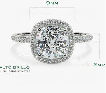 Foto 2 | Foto 2 | Joyería Xtellar: Anillos De Compromiso De Estilo Soleste - Corte Cojín - Joyas De Lujo Resistentes Y Diarias Para Novias Y Bodas