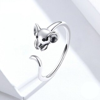 Foto 4 | Foto 4 | Anillo Chulada Ratón De Plata .925 Con Chapa De Platino Que Lo Protege De Químicos Y Agua