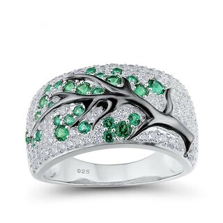 Foto 4 | Foto 4 | Anillo Huoguo Rama De Ciruelo Flores Fusias Y Diamantes Para Mujer - Venta Internacional.