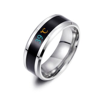 Foto 2 | Foto 2 | Anillo De Pareja Huoguo Retro Simple De Metal Con Circonitas Irregulares - Venta Internacional.