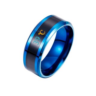 Foto 1 | Foto 1 | Anillo De Pareja Huoguo Retro Simple De Metal Con Circonitas Irregulares - Venta Internacional.