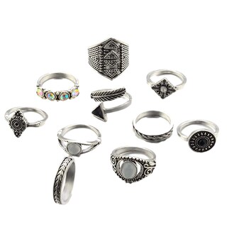 Foto 1 | Foto 1 | Anillo Huoguo Personality Moderno Abanico Diamante Tallado En Forma De Abanico - Venta Internacional.