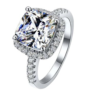 Foto 1 | Foto 1 | Gema Super Flash Cuadrada Con Incrustaciones De Ring Huoguo Para Mujer - Venta Internacional.