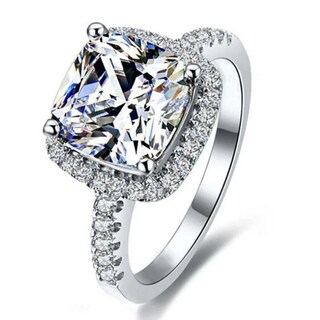Foto 2 | Foto 2 | Gema Super Flash Cuadrada Con Incrustaciones De Ring Huoguo Para Mujer - Venta Internacional.