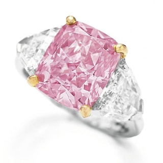 Foto 2 | Foto 2 | Anillo Huoguo Exquisito Diamante Rosa Geométrico Para Mujer - Venta Internacional.