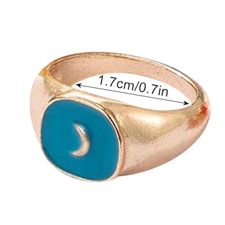 Foto 4 | Foto 4 | Set De Anillos Huoguo Vintage Color Dripping Oil Love Flower Star Moon - Venta Internacional.