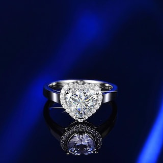 Foto 4 | Foto 4 | Anillo Huoguo Fashion Princess Heart Diamond Zircon Para Mujer - Venta Internacional.