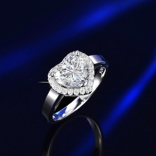 Foto 5 | Foto 5 | Anillo Huoguo Fashion Princess Heart Diamond Zircon Para Mujer - Venta Internacional.