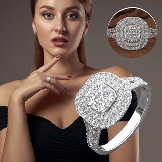 Foto 4 | Foto 4 | Anillo Huoguo Fashion Diamond Para Mujer En Aleación - Venta Internacional.