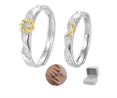 Foto 1 | Foto 1 | 2 Anillos De Sol Y Luna