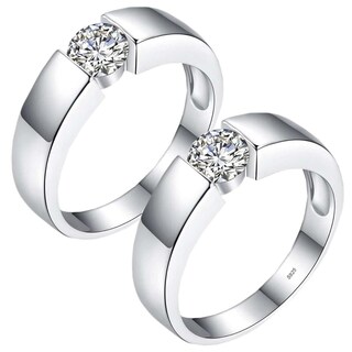 Foto 1 | Foto 1 | Sortija De Compromisohigh Monaco Mxzrg-017 2 Piezas Plata