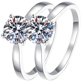 Foto 1 | Foto 1 | Sortija De Matrimoniohigh Monaco Mxtyx-027 2 Piezas Plata