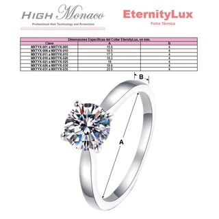 Foto 6 | Foto 6 | Sortija De Matrimoniohigh Monaco Mxtyx-027 2 Piezas Plata