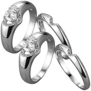 Foto 2 | Foto 2 | Sortija De Compromisohigh Monaco Mxiwp-017 2 Piezas Plata