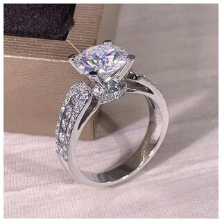 Foto 3 | Foto 3 | Hermosos Anillo De Compromisohigh Monaco Mxwxu-016 1 Pieza Plata