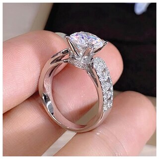 Foto 4 | Foto 4 | Hermosos Anillo De Compromisohigh Monaco Mxwxu-016 1 Pieza Plata