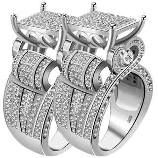 Foto 2 | Foto 2 | Anillos De Compromisohigh Monaco Mxzwp-002 2 Piezas Plata