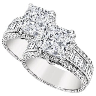 Foto 1 | Foto 1 | Anillos Diamante De Circoniahigh Monaco Mxuxr-027 2 Piezas Plata