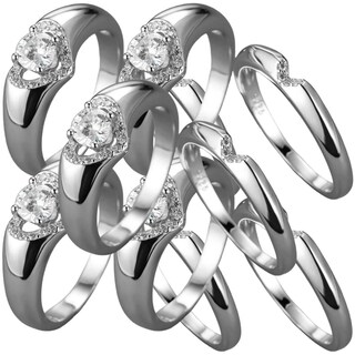 Foto 2 | Foto 2 | Anillo De Circoniahigh Monaco Mxiwp-010 5 Piezas Plata