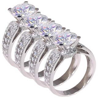 Foto 1 | Foto 1 | Sortija De Compromisohigh Monaco Mxwxu-004 4 Piezas Plata