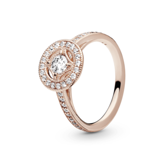 Foto 1 | Foto 1 | Anillo Pandora Círculo Clásico Recubrimiento En Oro Rosa 14k 181006cz Baño De Oro Rosa 14k Joyería De Lujo Para Mujer Ideal