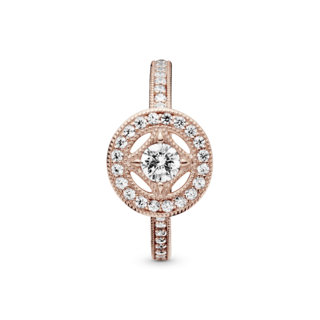 Foto 3 | Foto 3 | Anillo Pandora Círculo Clásico Recubrimiento En Oro Rosa 14k 181006cz Baño De Oro Rosa 14k Joyería De Lujo Para Mujer Ideal