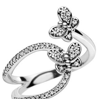 Foto 4 | Foto 4 | Anillo Pandora Abierto Mariposa Reluciente Original Exclusivo 197920cz Diseño Abierto Versátil Joyería De Lujo Para Mujer Ideal