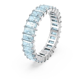 Foto 2 | Foto 2 | Anillo Swarovski Matrix Talla Baguette Azules Baño De Rodio 5661908 Joyería De Lujo Para Mujer Ideal Para Regalo Elegante