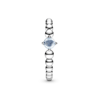 Foto 3 | Foto 3 | Anillo De Abalorios Azul Agua Pandora Signature Original 198598c01 Joyería De Lujo Para Mujer Ideal Para Regalo Elegante