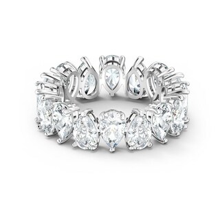 Foto 1 | Foto 1 | Anillo Swarovski Vittore Pear Blanco Baño De Rodio Original 5572826 Joyería De Lujo Para Mujer Ideal Para Regalo Elegante