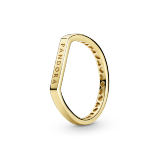 Foto 1 | Foto 1 | Anillo Pandora Apilable Barra Con Logotipo Recubrimiento 14k 169048c00 Joyería De Lujo Para Mujer Ideal Para Regalo Elegante