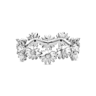 Foto 2 | Foto 2 | Anillo Pandora Corona De Margaritas Brillantes Original 198799c01 Baño De Oro 14k Joyería De Lujo Para Mujer Ideal Para Regalo