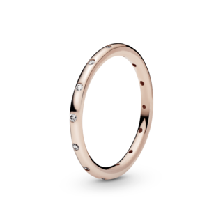 Foto 1 | Foto 1 | Anillo Pandora Sencillo Reluciente Recubrimiento En Oro 14k 180945cz Baño De Oro 14k Joyería De Lujo Mujer Ideal