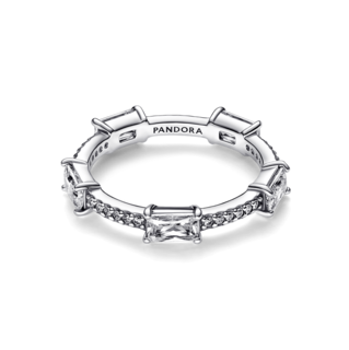 Foto 2 | Foto 2 | Anillo Pandora Barras Rectangulares En Pavé Reluciente 192397c01 Joyería De Lujo Para Mujer Ideal Para Regalo Elegante