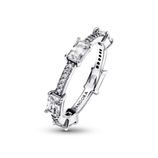 Foto 3 | Foto 3 | Anillo Pandora Barras Rectangulares En Pavé Reluciente 192397c01 Joyería De Lujo Para Mujer Ideal Para Regalo Elegante