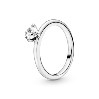 Foto 1 | Foto 1 | Anillo Pandora Solitario Corazón Transparente Original 198691c01 Joyería De Lujo Para Mujer Ideal Para Regalo Elegante