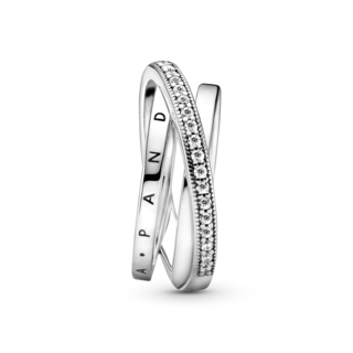 Foto 3 | Foto 3 | Anillo Pandora De Banda Triple Cruzado Con Pavé Original 199057c01 Joyería De Lujo Para Mujer Ideal Para Regalo Elegante