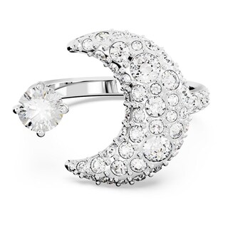 Foto 1 | Foto 1 | Anillo Swarovski Abierto Luna Luna Blanco Baño De Rodio 5677138 Diseño Abierto Versátil Joyería De Lujo Mujer Ideal