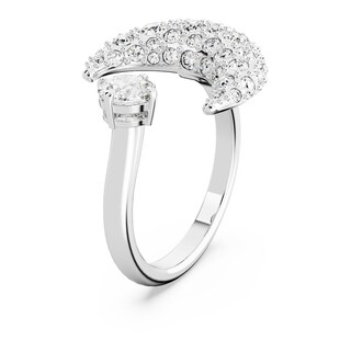 Foto 2 | Foto 2 | Anillo Swarovski Abierto Luna Luna Blanco Baño De Rodio 5677138 Diseño Abierto Versátil Joyería De Lujo Mujer Ideal