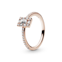 Anillo Halo Cuadrado Brillante Zirconia Pandora Timeless 187541cz Línea Pandora Me Auténtica Joyería De Lujo Para Mujer Ideal