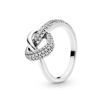 Anillo Pandora Corazones Anudados Brillantes Original 198086cz Joyería De Lujo Para Mujer Ideal Para Regalo Elegante