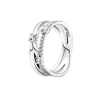 Foto 5 | Foto 5 | Anillo Pandora Banda Triple Resplandeciente Original 199400c01 Joyería De Lujo Para Mujer Ideal Para Regalo Elegante