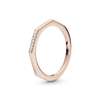 Foto 1 | Foto 1 | Anillo Pandora Multifacetado Recubrimiento En Oro Rosa De 14k 188343cz Baño De Oro Rosa 14k Joyería De Lujo Para Mujer Ideal