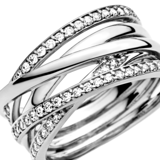 Foto 4 | Foto 4 | Anillo Pandora Entrelazado Esterlina Original Joyería Fina 190919cz Joyería De Lujo Para Mujer Ideal Para Regalo Elegante