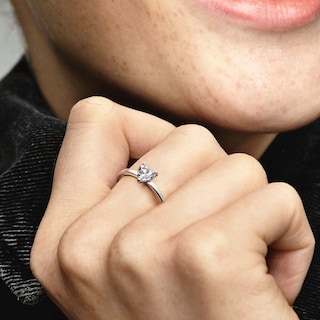 Foto 5 | Foto 5 | Anillo Pandora Solitario Corazón Resplandeciente Original 191165c01 Joyería De Lujo Para Mujer Ideal Para Regalo Elegante