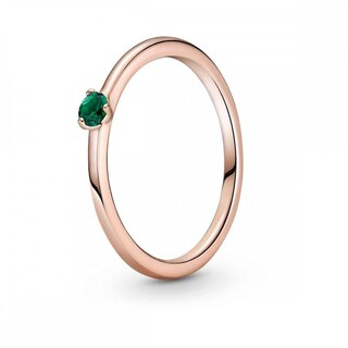Foto 2 | Foto 2 | Anillo Pandora Solitario Verde Recubrimiento En Oro Rosa 14k 189259c05 Baño De Oro Rosa 14k Joyería De Lujo Para Mujer Ideal