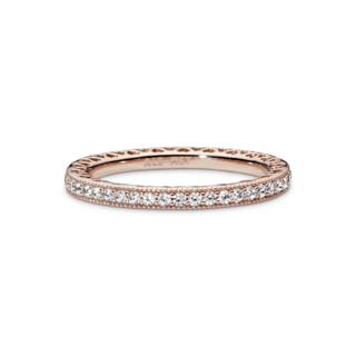 Foto 2 | Foto 2 | Anillo Pandora Corazones De Recubrimiento En Oro Rosa De 14k 180963cz Baño De Oro Rosa 14k Joyería De Lujo Para Mujer Ideal